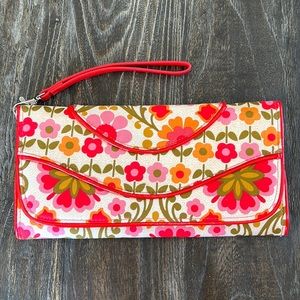 NWOT Vera Bradley Floral Clutch/Wristlet